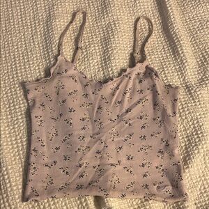 Hollister Lavender Floral Camisole